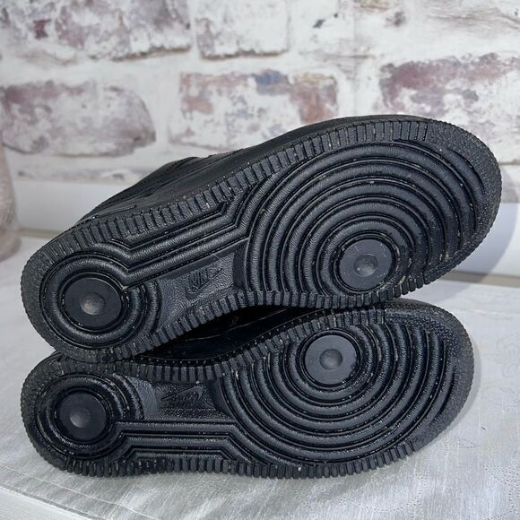 Nike Air Force 1 Womens Basketball Sneakers Shoes Black Sz 5 - Picture 6 of 7